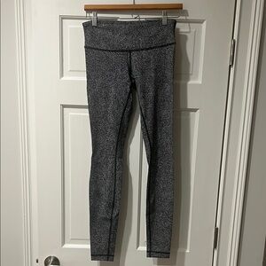 lululemon athletica Black and Gray Leggings